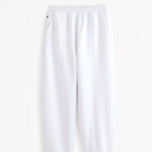 Abercrombie & Fitch YPB neoKNIT Cinched Hem White Pant Size Small